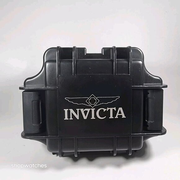Invicta‎ Black One Slot Signature Dive Watch Case Waterproof & Impact Resistant - Picture 1 of 7
